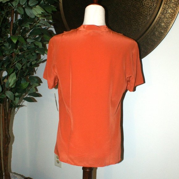 Pendleton Petite 100% Silk Blouse - Size 12P NWT - Picture 5 of 6